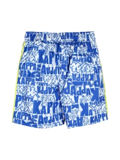 Kappa Boxer mare da ragazzo con stampa logo - blu