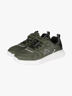 Kappa BREEZE Sneakers sportive da ragazzo con cinturino a strappo - militare