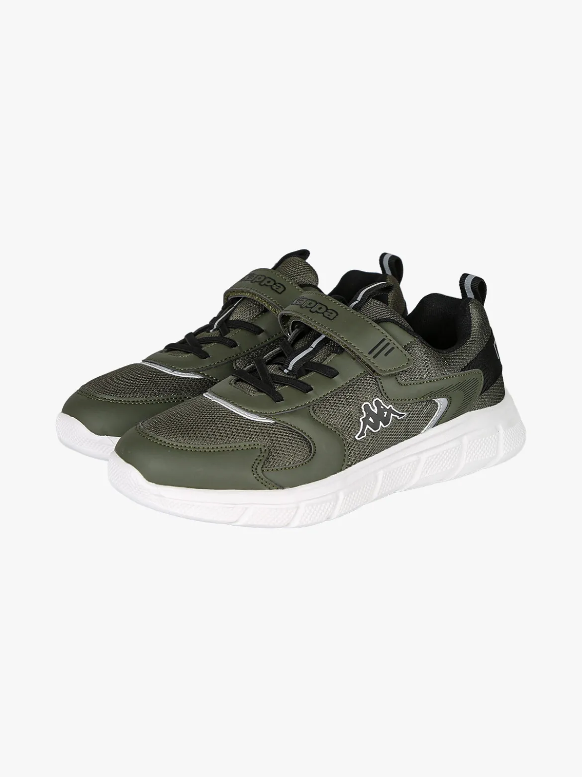 Kappa BREEZE Sneakers sportive da ragazzo con cinturino a strappo - militare