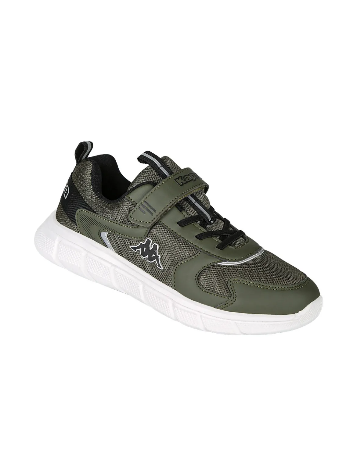 Kappa BREEZE Sneakers sportive da ragazzo con cinturino a strappo - militare