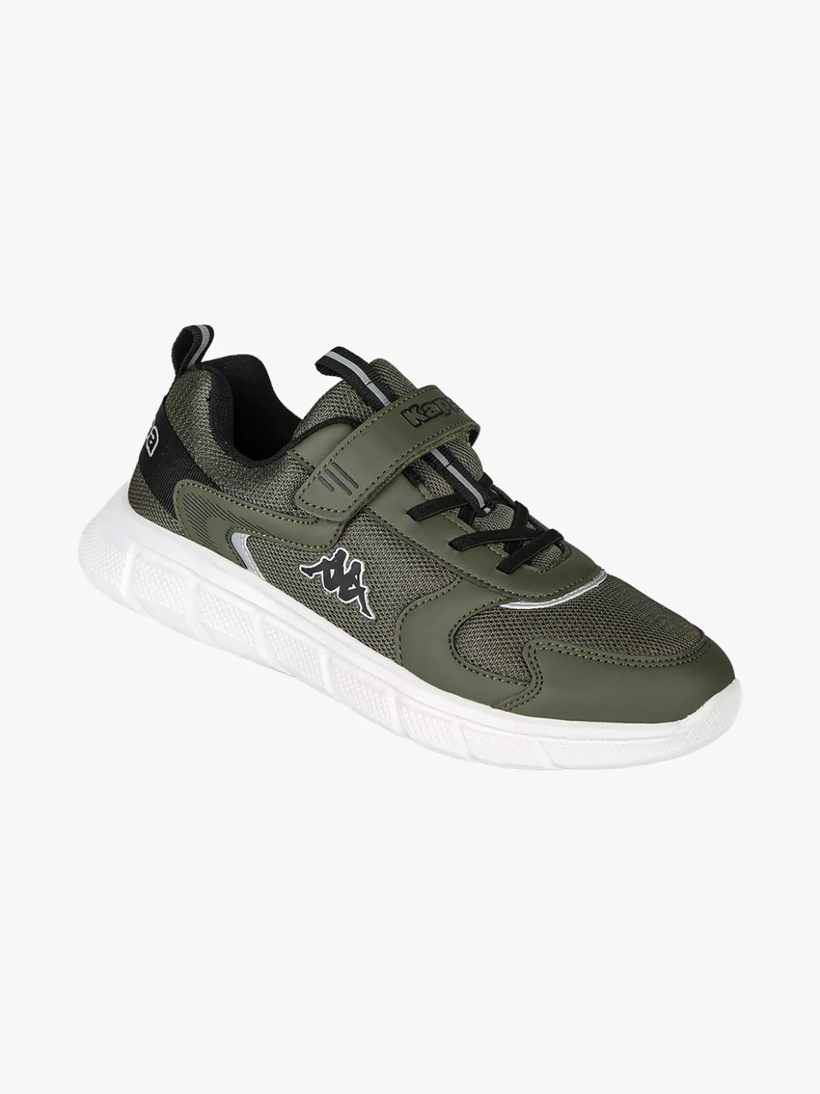 Kappa BREEZE Sneakers sportive da ragazzo con cinturino a strappo - militare