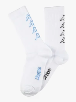 Kappa Calze corte in cotone uomo con logo. Confezione da 2 paia