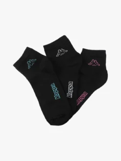 Kappa Calze in cotone donna con logo. Confezione da 3 paia