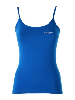 Kappa Canotta donna in cotone bielastico a spalla stretta - blu