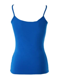 Kappa Canotta donna in cotone bielastico a spalla stretta - blu