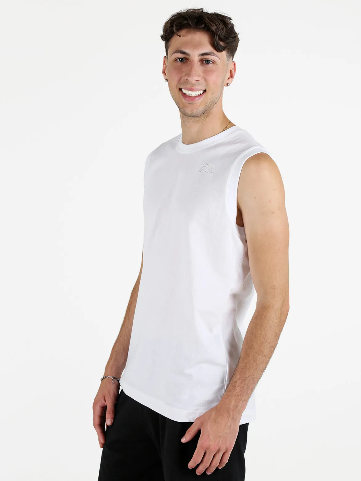 Kappa Canotta uomo in cotone con logo