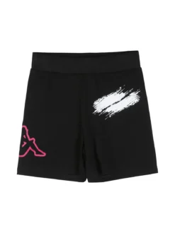 Kappa Completo corto da bambina in cotone con t-shirt e shorts - turchese