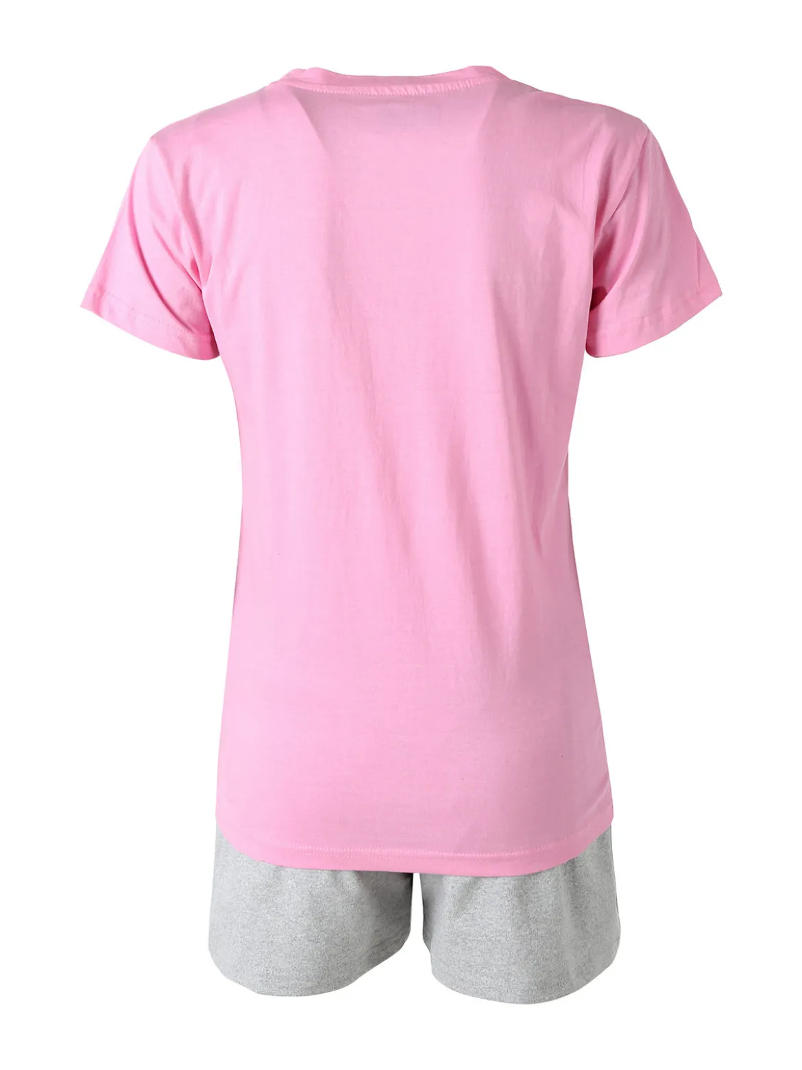 Kappa Completo corto da donna in cotone con logo - rosa
