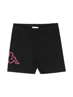 Kappa Completo corto da neonata in cotone con t-shirt orsacchiotto e shorts - fucsia