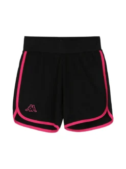 Kappa Completo corto da ragazza in cotone con t-shirt cropped e shorts - bianco