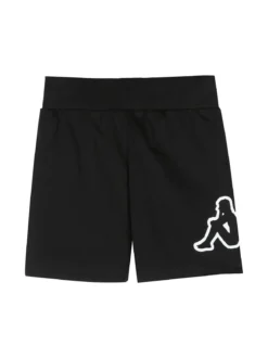 Kappa Completo corto da ragazza in cotone con t-shirt e shorts - nero