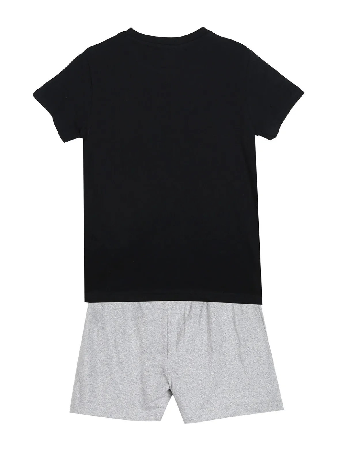 Kappa Completo corto in cotone da ragazza con t-shirt e shorts - nero