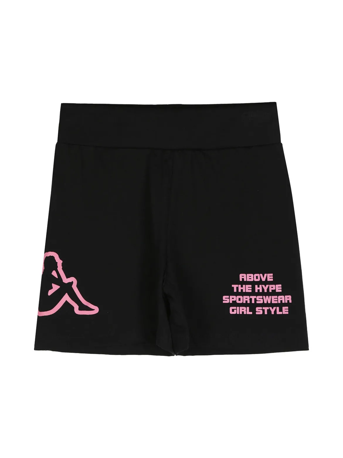 Kappa Completo corto 2 pezzi da ragazza in cotone con t-shirt e shorts - rosa