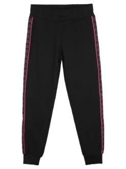 Kappa Completo da bambina 3 pezzi con felpa cropped e top con logo - fucsia