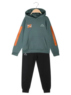 Kappa Completo da bambino 2 pezzi con cappuccio - acqua marina