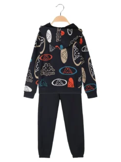 Kappa Completo da bambino 2 pezzi con cappuccio e zip - blu scuro