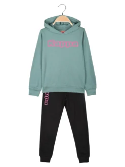 Kappa Completo da ragazza 2 pezzi con cappuccio - acqua marina