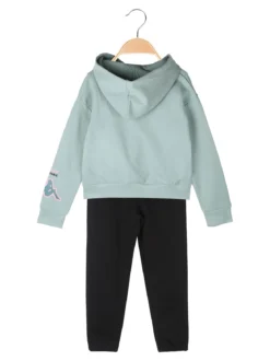Kappa Completo tuta cropp 2 pezzi da bambina con cappuccio - blu