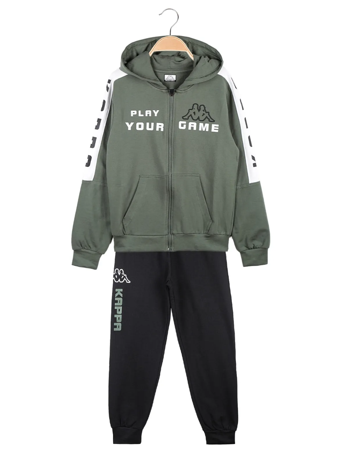 Kappa Completo tuta da bambino con cappuccio e zip