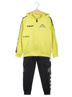 Kappa Completo tuta da bambino con cappuccio e zip