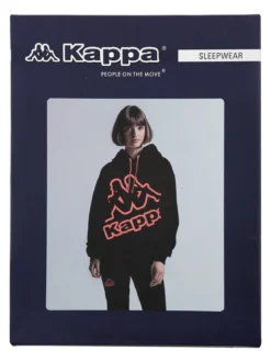 Kappa Completo tuta da donna 2 pezzi in misto cotone con cappuccio - grigio
