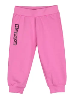 Kappa Completo tuta da neonata 2 pezzi con felpa e pantaloni in cotone - bianco