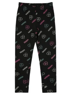 Kappa Completo tuta da ragazza con cappuccio e leggings logo - acqua marina