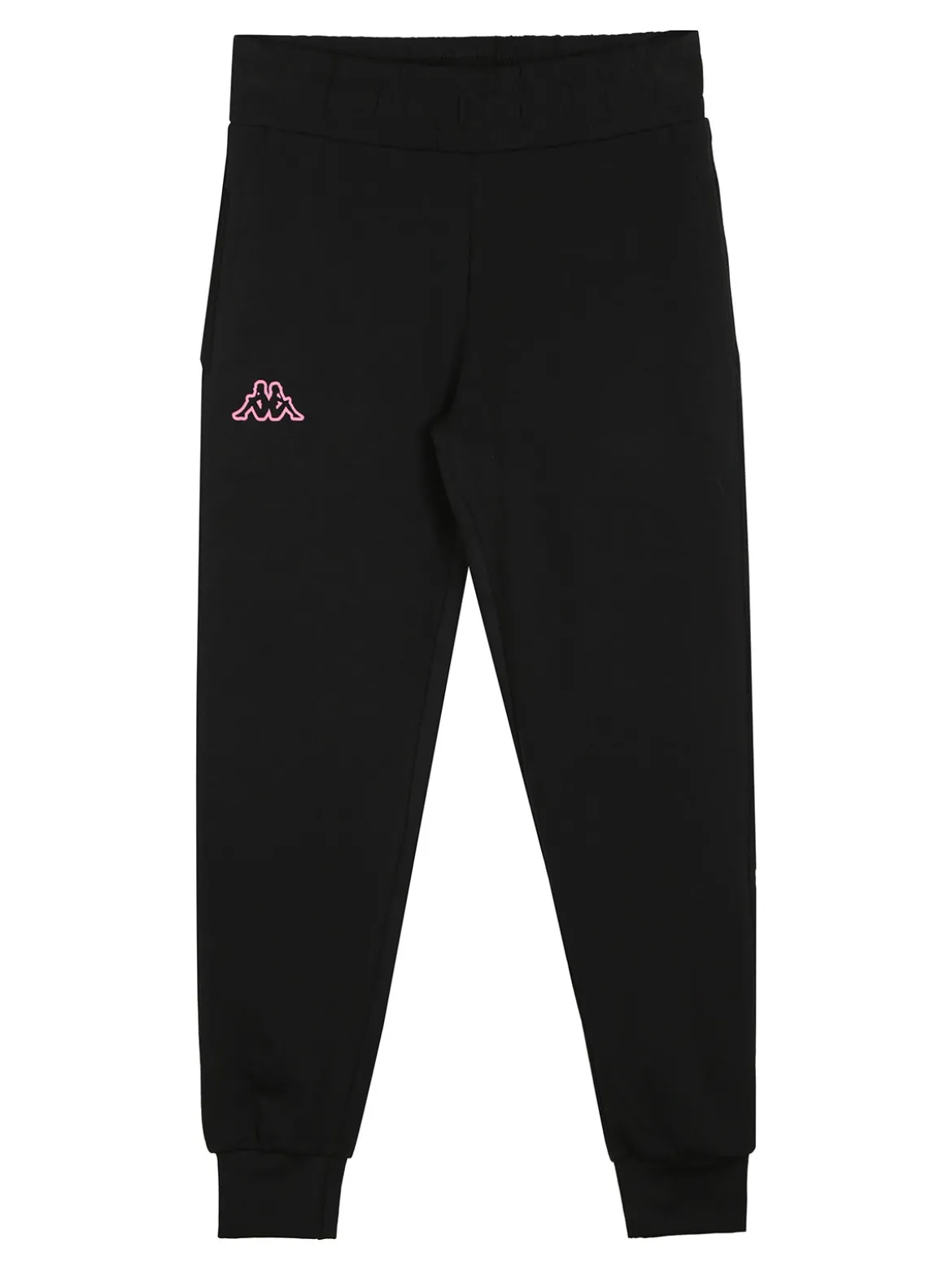 Kappa Completo tuta da ragazza 2 pezzi full zip in cotone - nero