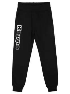 Kappa Completo tuta da ragazzo 2 pezzi con cappuccio e zip - nero