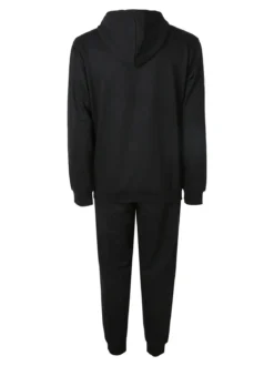 Kappa Completo tuta da uomo 2 pezzi con cappuccio e logo - nero