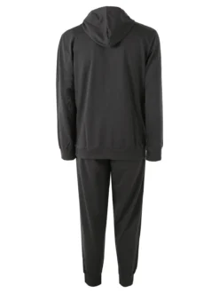 Kappa Completo tuta da uomo 2 pezzi con cappuccio in misto cotone - grigio scuro