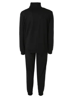 Kappa Completo tuta da uomo 2 pezzi in misto cotone - nero