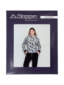 Kappa Completo tuta donna mimetica in pile coral - nero