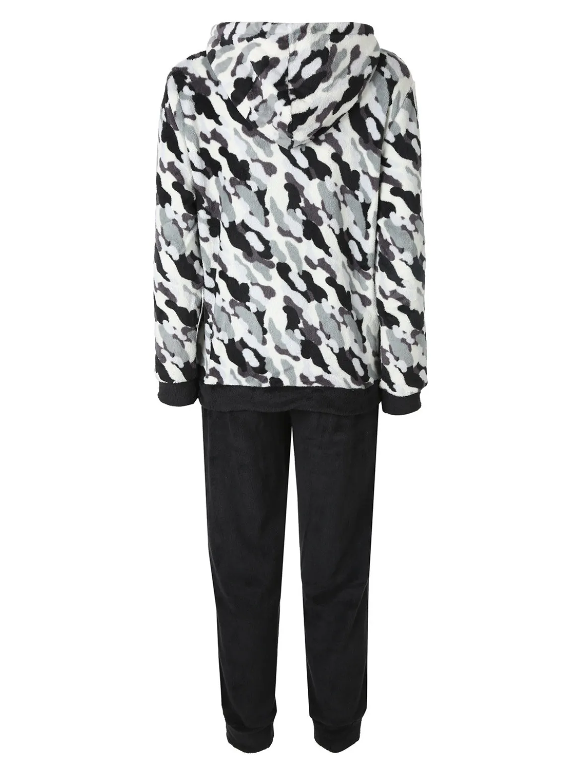 Kappa Completo tuta donna mimetica in pile coral - nero
