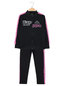 Kappa Completo tuta 2 pezzi da bambina con zip - blu scuro