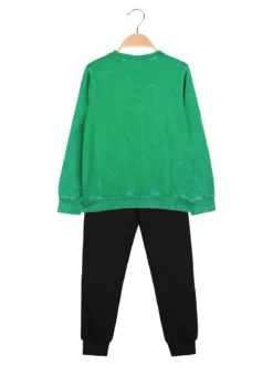 Kappa Completo tuta 2 pezzi da bambino girocollo con logo - verde
