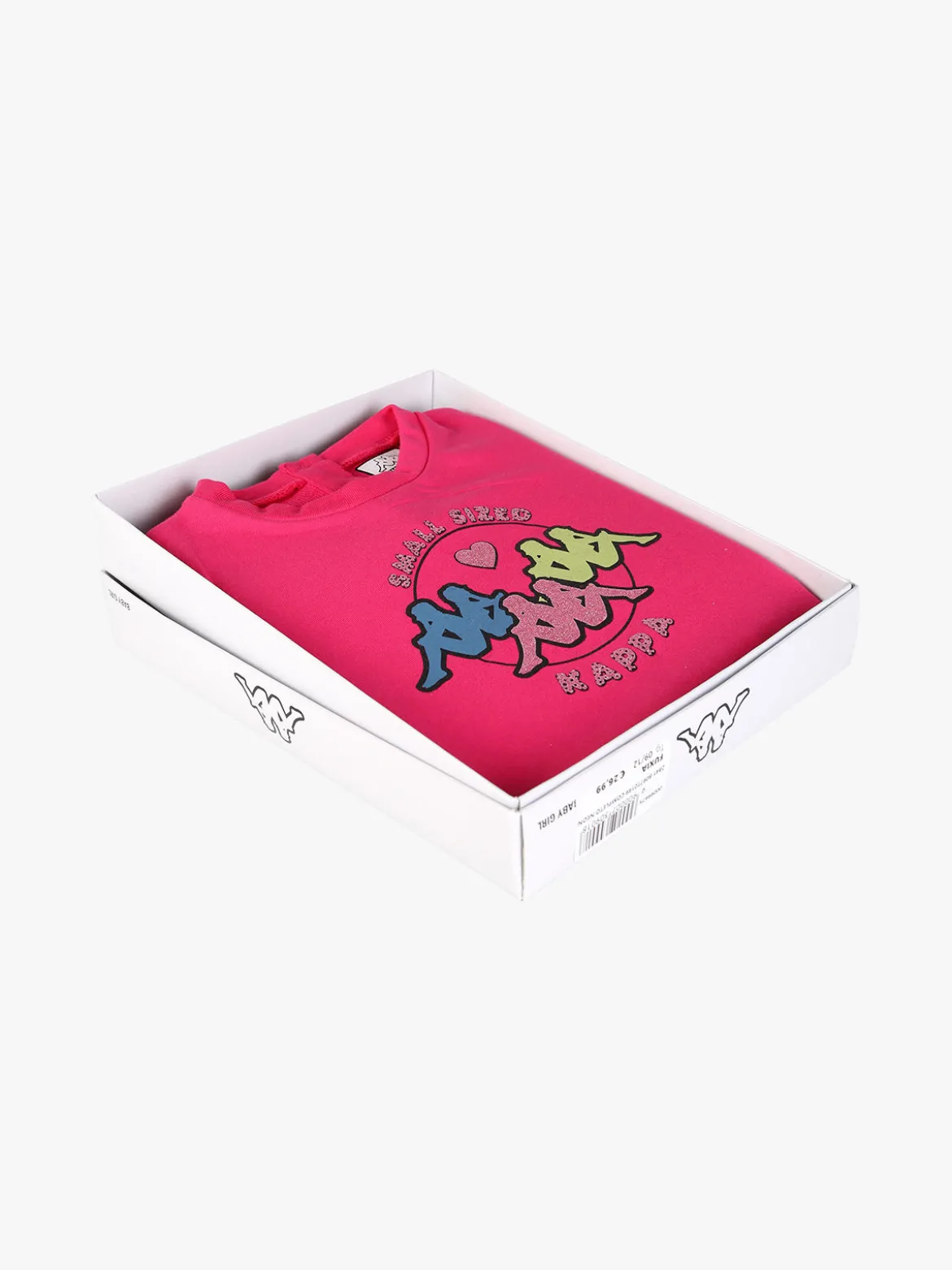 Kappa Completo tuta 2 pezzi da neonata con felpa e pantaloni in cotone - fucsia