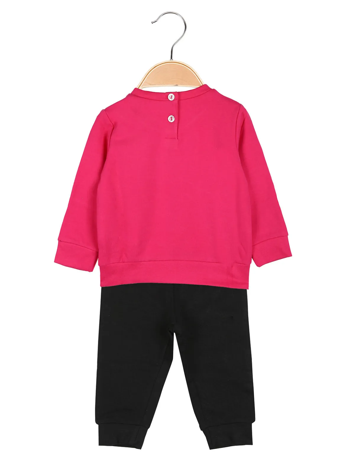 Kappa Completo tuta 2 pezzi da neonata con felpa e pantaloni in cotone - fucsia