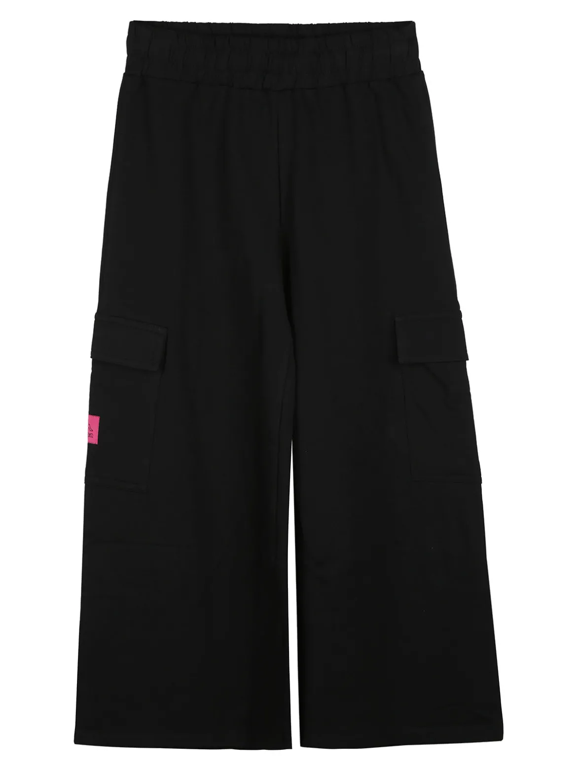 Kappa Completo tuta 2 pezzi da ragazza con cappuccio e pantaloni cargo a gamba larga - fucsia