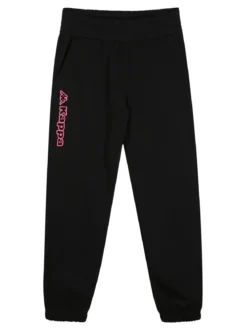 Kappa Completo tuta 2 pezzi da ragazza in cotone con cappuccio e logo - bianco