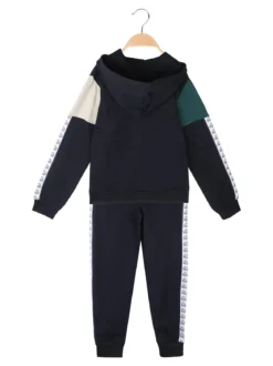 Kappa Completo tuta 2 pezzi da ragazzo con cappuccio e zip - blu scuro