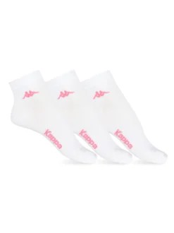 Kappa Confezione da 3 paia di calze corte da donna - bianco