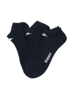 Kappa Confezione da 3 paia di calze pedulini da uomo in fresco cotone - blu scuro