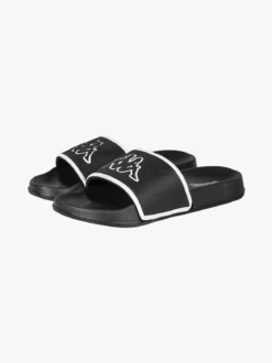 Kappa LOGO FLIP Ciabatte da bambini a fascia con logo - nero
