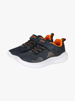 Kappa LOGO KOFY Sneakers sportive da ragazzo in mesh con chiusura a strappo - blu scuro