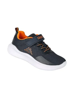 Kappa LOGO KOFY Sneakers sportive da ragazzo in mesh con chiusura a strappo - blu scuro