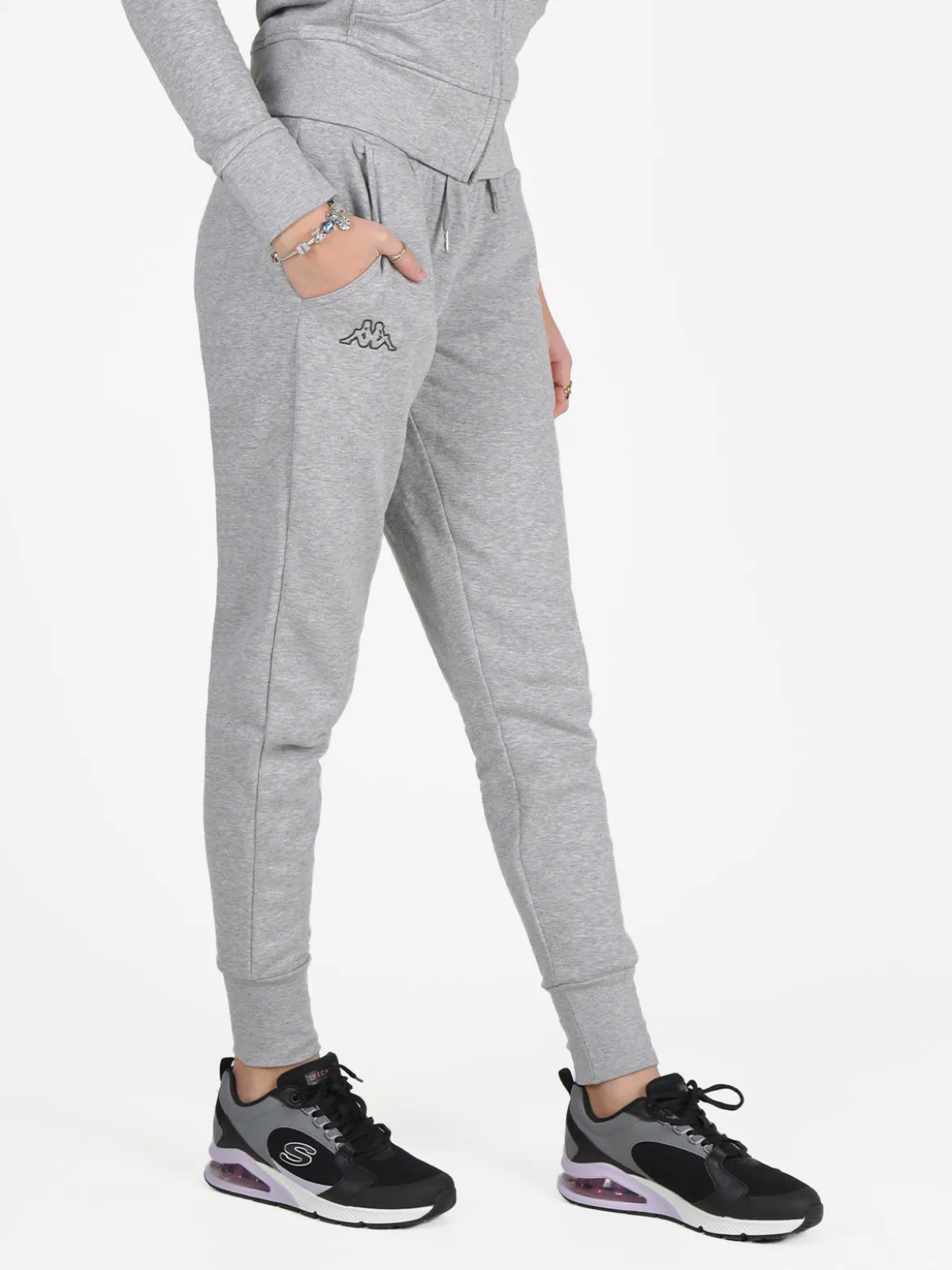 Kappa Pantaloni sportivi da donna con interno felpato e polsini