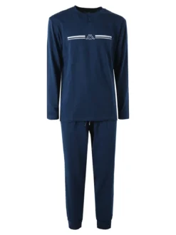 Kappa Pigiama lungo da uomo in cotone - jeans