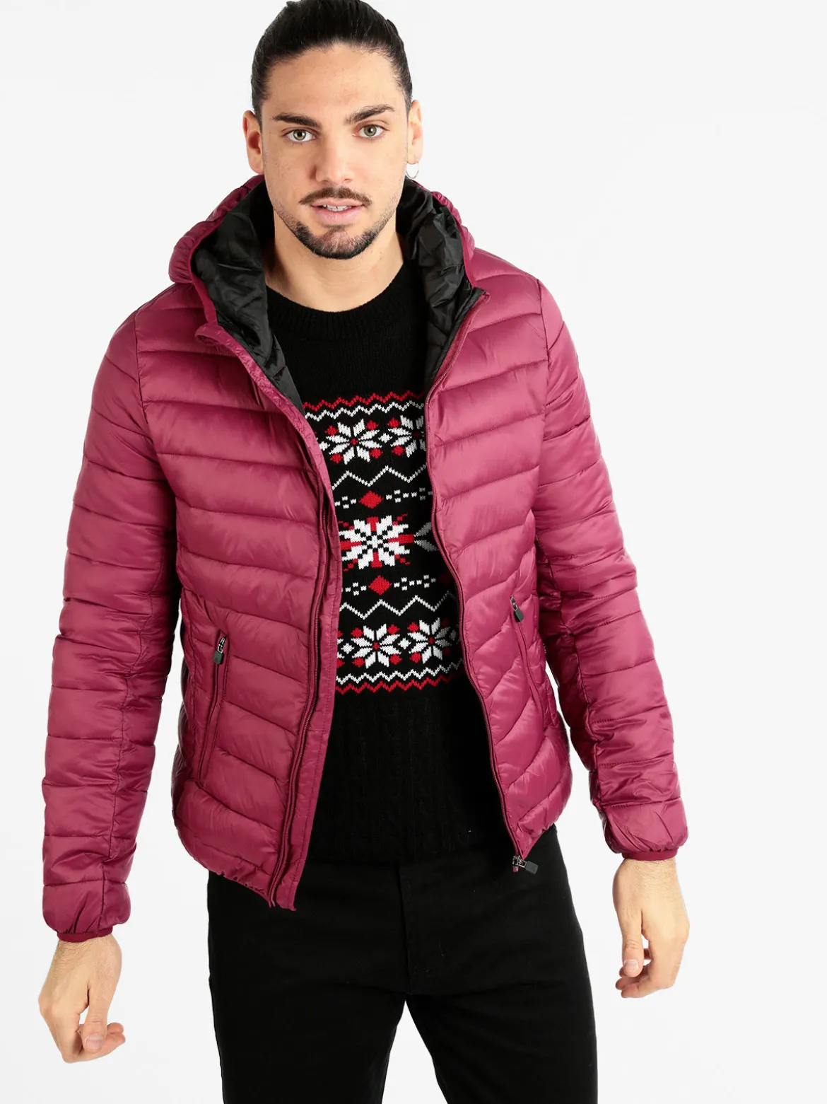 Kappa Piumino da uomo con cappuccio