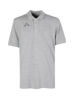 Kappa Polo da uomo a maniche corte in cotone con logo